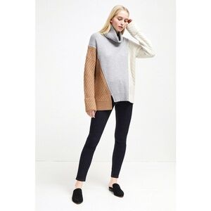French Connection Color Block Sweater